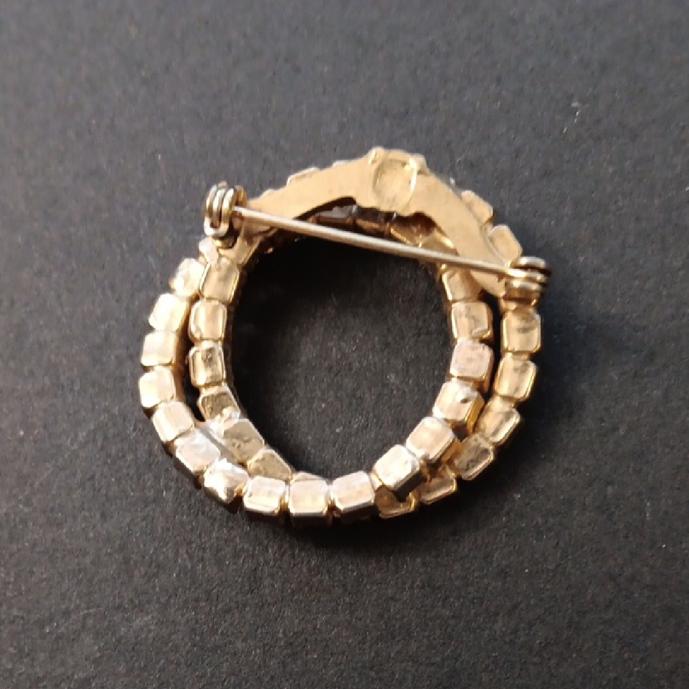 Vintage Rhinestone Brooch Pin - Picture 2 of 3